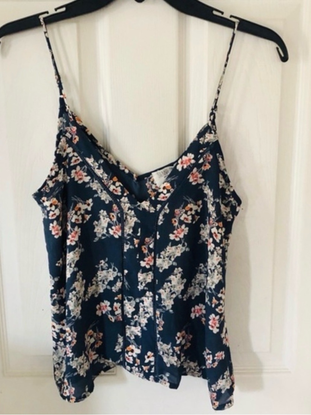 NWT Sienna Sky Navy Floral Spaghetti Strap Tank